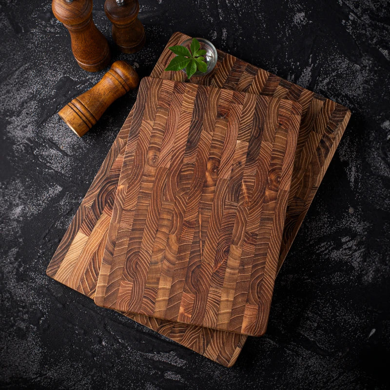 Luxury Thick Teak Cutting Board - ChefTeak-24.1 × 33.8 = 9.49 × 13.31 in-Nora Luxe