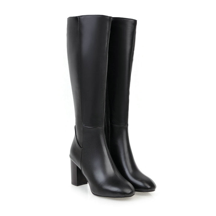 Luxury Vegan Leather Ankle Boots with Zip - Eden-Black-2.5-Nora Luxe