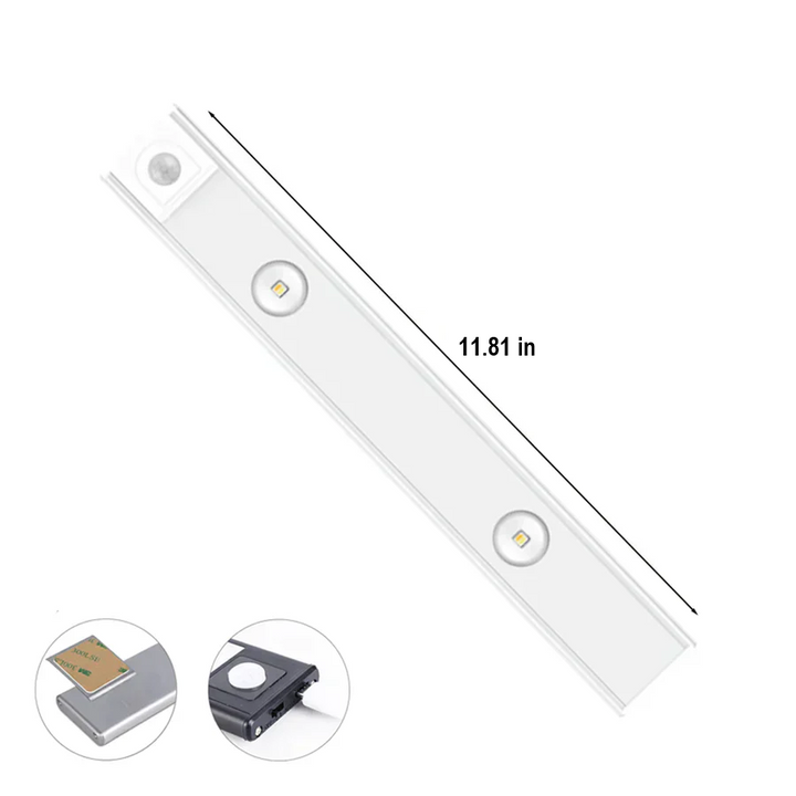 Luxury Wireless LED Cabinet Light - LumiLux-Black-13.78 inches-Nora Luxe