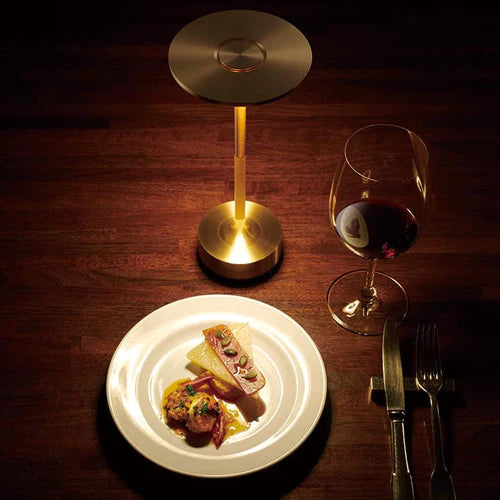 Luxury Wireless LED Table Lamp - Luna Glow-Gold-Nora Luxe
