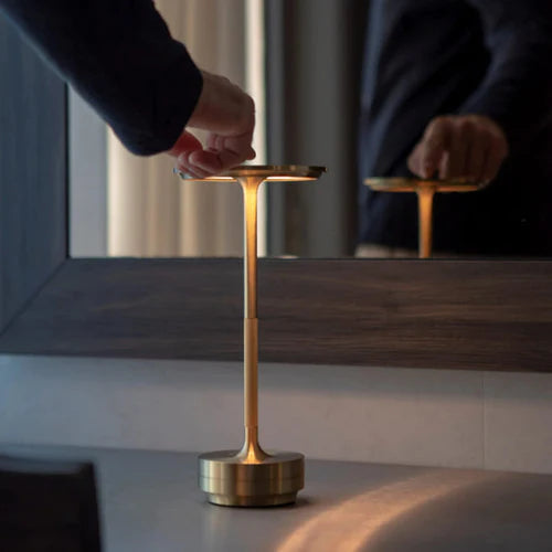 Luxury Wireless LED Table Lamp - Luna Glow-Gold-Nora Luxe