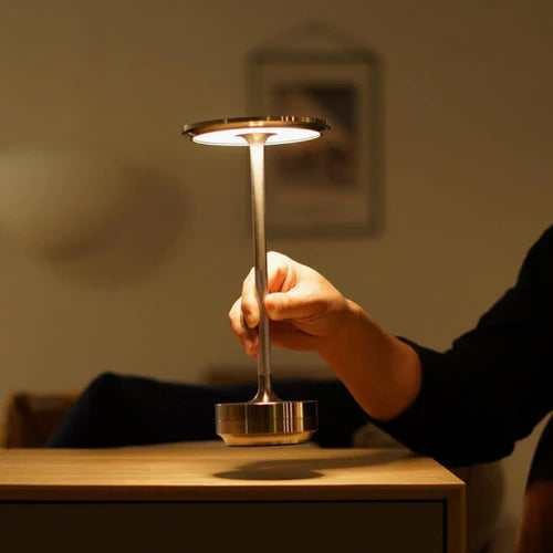 Luxury Wireless LED Table Lamp - Luna Glow-Gold-Nora Luxe
