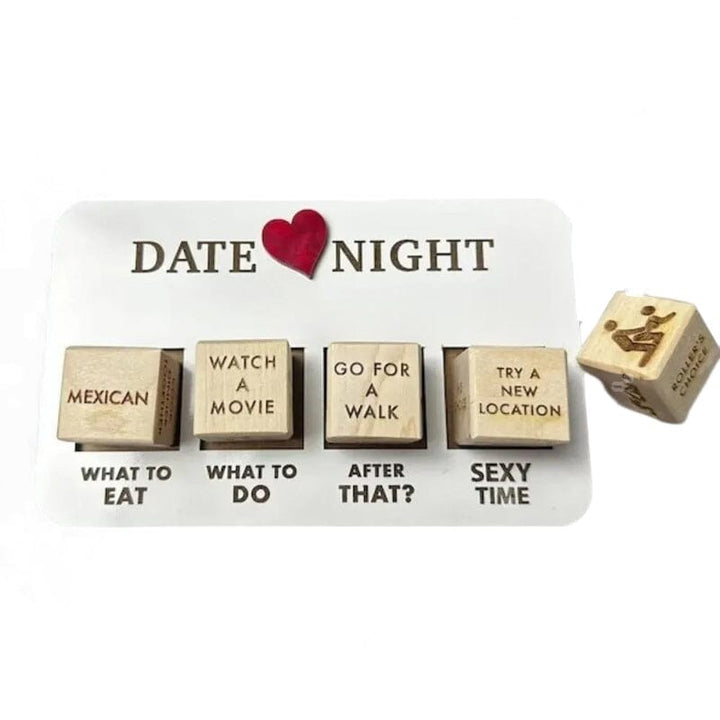 Luxury Wooden Date Night Dice Set - Creative and Exciting Date Ideas - Surprise Game-Nora Luxe