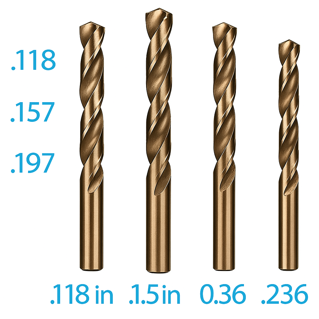 M35 5% Cobalt Twist Drill Bit Set - KobaltBohr-Nora Luxe