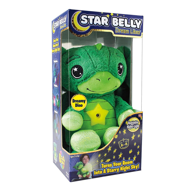 Magical Cuddle and Night Light - DreamLight-Green Dinosaur-Nora Luxe