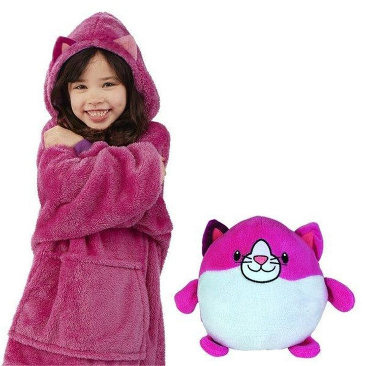 Magical Cuddle Bear Hoodie - SnugBear-Pink + Blue-Nora Luxe