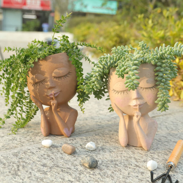 Magical Goddesses Plant Pot - MythicBloom-Light brown-Nora Luxe