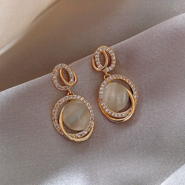 Magical Unicorn Earrings | Sparkling Crystal Jewellery-Circle Moon-Nora Luxe