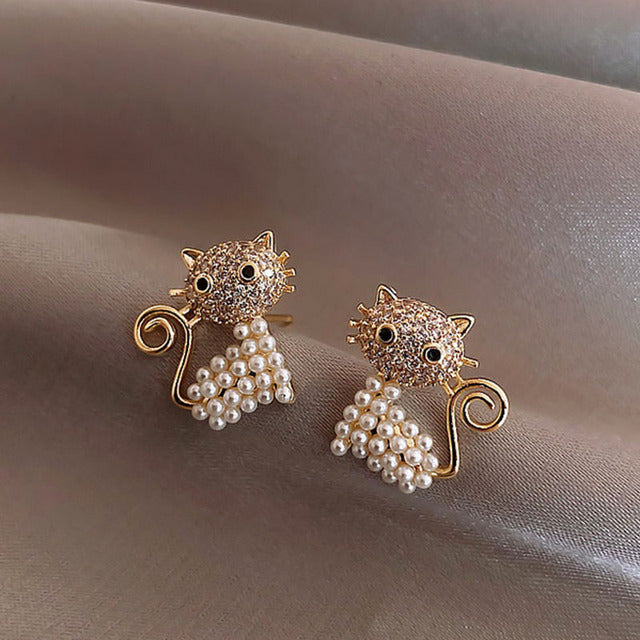 Magical Unicorn Earrings | Sparkling Crystal Jewellery-Kitten-Nora Luxe