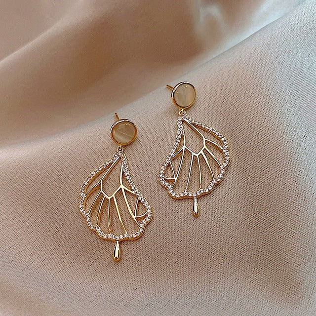 Magical Unicorn Earrings | Sparkling Crystal Jewellery-Lotus Leaf-Nora Luxe