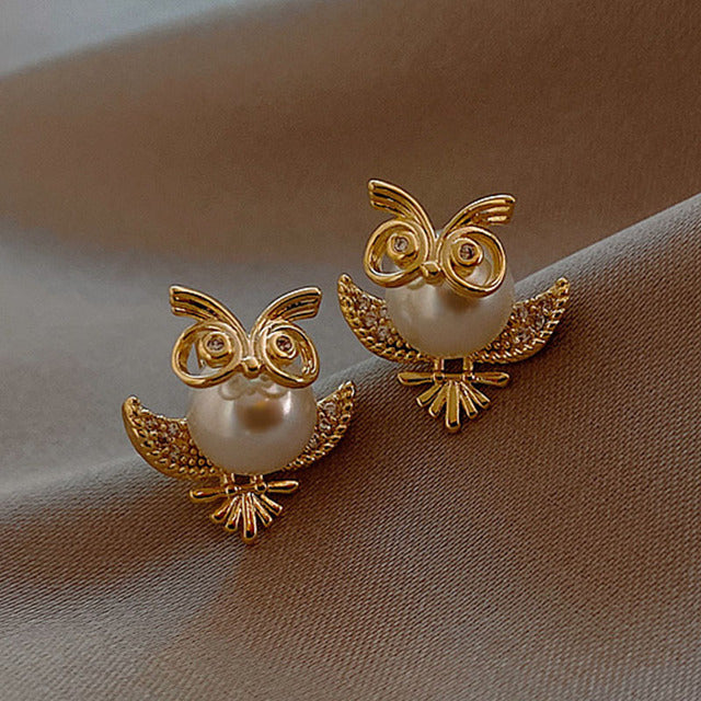 Magical Unicorn Earrings | Sparkling Crystal Jewellery-Owl-Nora Luxe