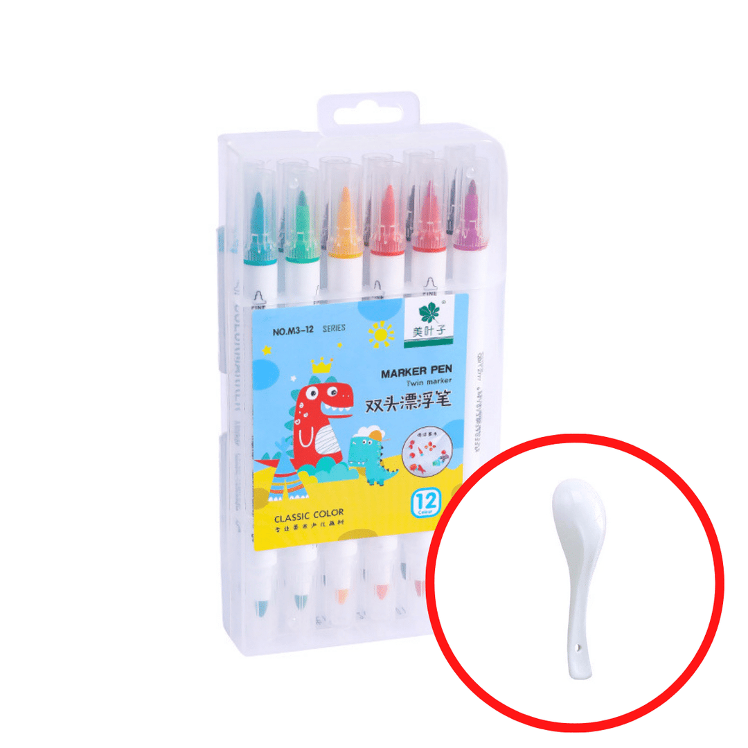 Magical Water Markers - AquaArt Pens-Set of 6 + 6 FREE Markers-Nora Luxe