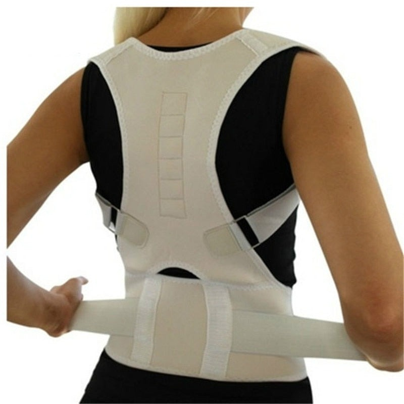 Magnetic Back Brace - PosturePro-Black-S (23.62–29.53 in)-Nora Luxe