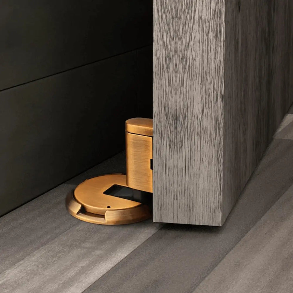 Magnetic Door Stopper Without Drilling - HoldMate-Black-The Livary