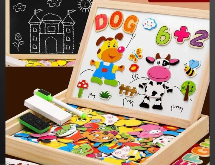 Magnetic Double-Sided Chalkboard Set - MiniArt Studio-Option A-Nora Luxe