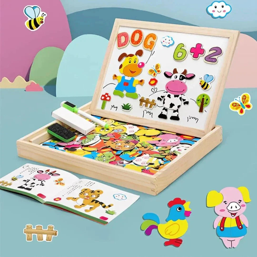 Magnetic Double-Sided Chalkboard Set - MiniArt Studio-Option A-Nora Luxe