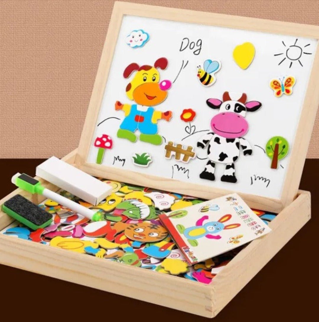 Magnetic Double-Sided Chalkboard Set - MiniArt Studio-Option A-Nora Luxe