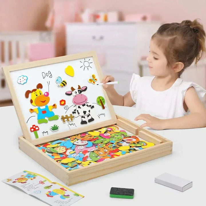 Magnetic Double-Sided Chalkboard Set - MiniArt Studio-Option A-Nora Luxe