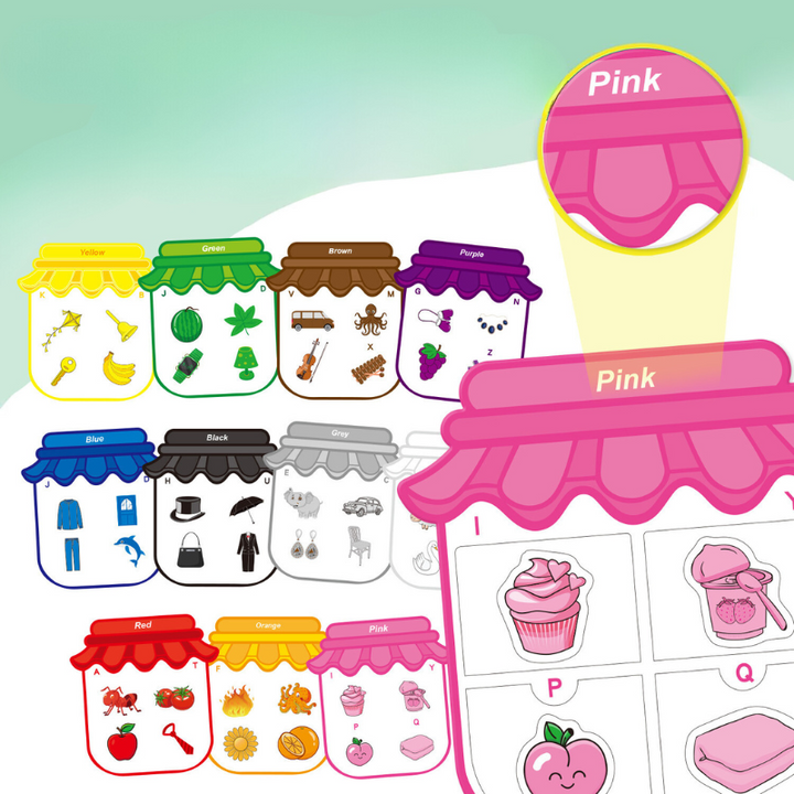 Magnetic Learning Stickers - Color Club-Nora Luxe