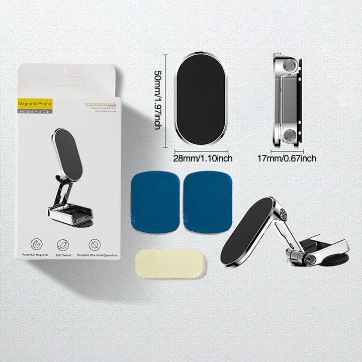 Magnetic Phone Holder for the Car - MagMount Fold-Black-Nora Luxe