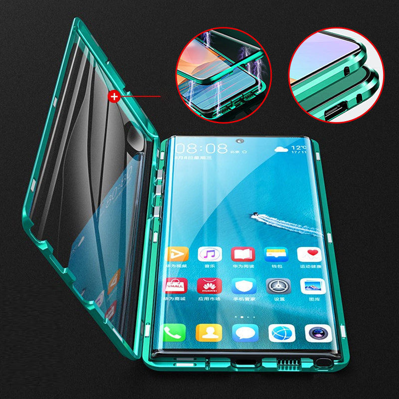 Magnetic Phone Protective Case - TitanGuard-Black-Nora Luxe