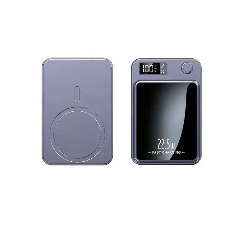 Magnetic Wireless Power Bank - MagCharge Mini-Purple-Nora Luxe