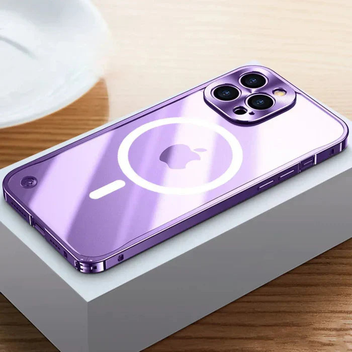 MagSafe Case for iPhone 15 - SteelGuard-Purple-iPhone 15 Pro Max-Nora Luxe