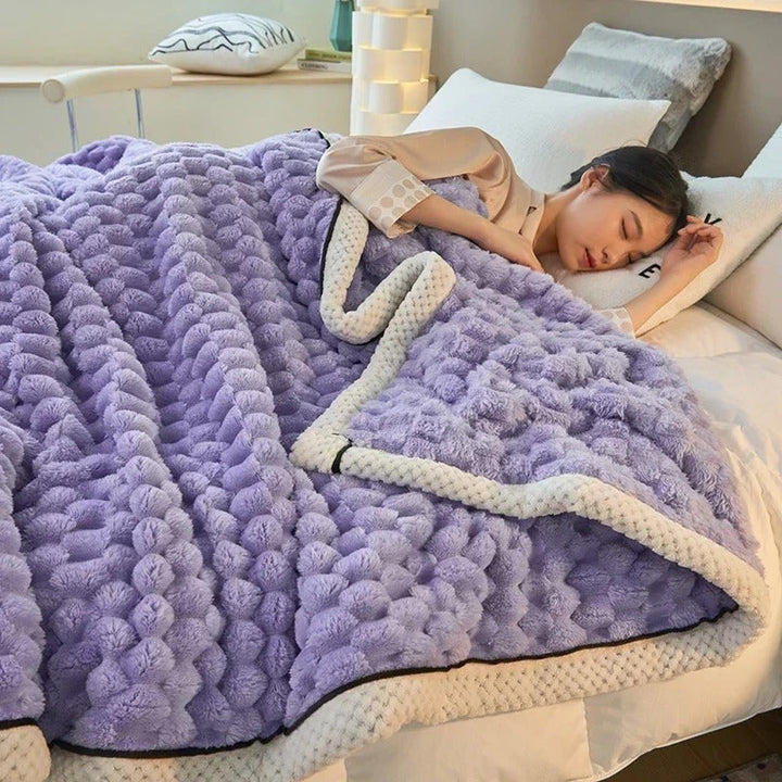 Double-layer Coral Velvet Blanket for Autumn & Winter – TurtleWarm