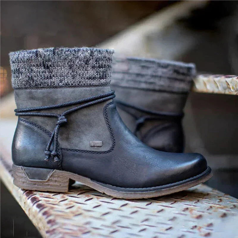 Ladies' Leather Ankle Boots - Maren