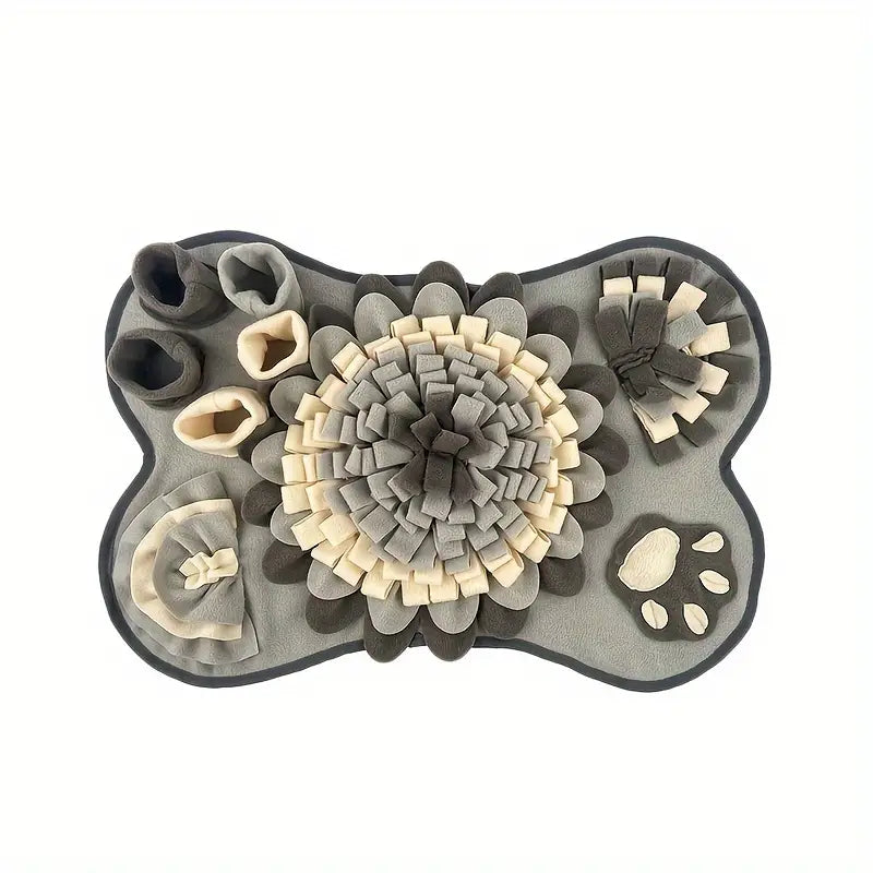 Make Mealtime an Adventure - Buddy Snuffle Mat-Grey-White-Nora Luxe