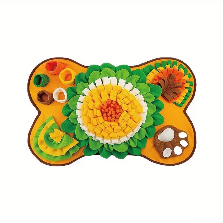 Make Mealtime an Adventure - Buddy Snuffle Mat-Yellow-Orange-Nora Luxe