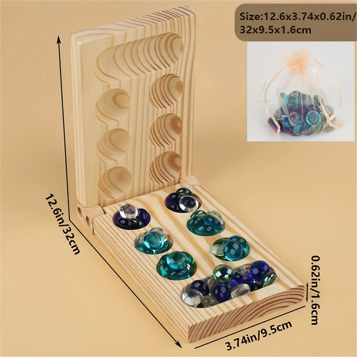Mancala Deluxe Board Game - BrainStones-Nora Luxe
