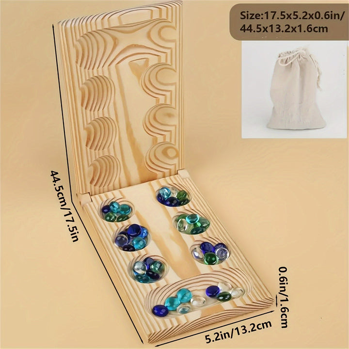 Mancala Deluxe Board Game - BrainStones-Nora Luxe