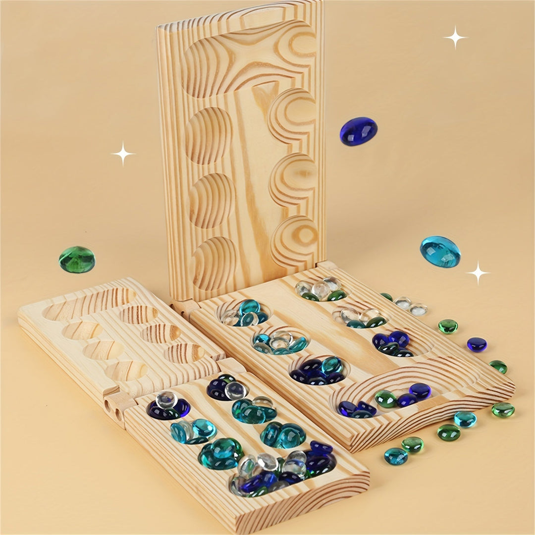Mancala Deluxe Board Game - BrainStones-Nora Luxe