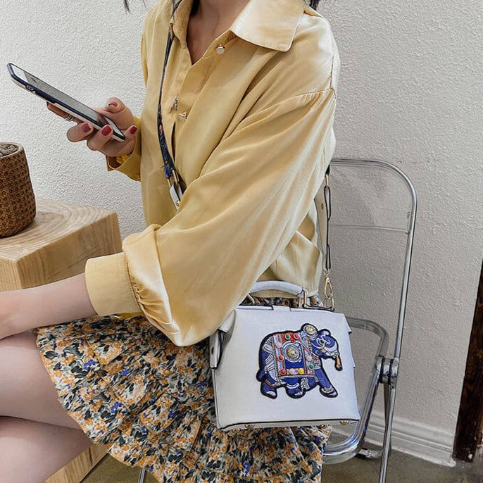 Embroidered Mandala Shoulder Bag – Lightweight Multi-Use Bohemian Design