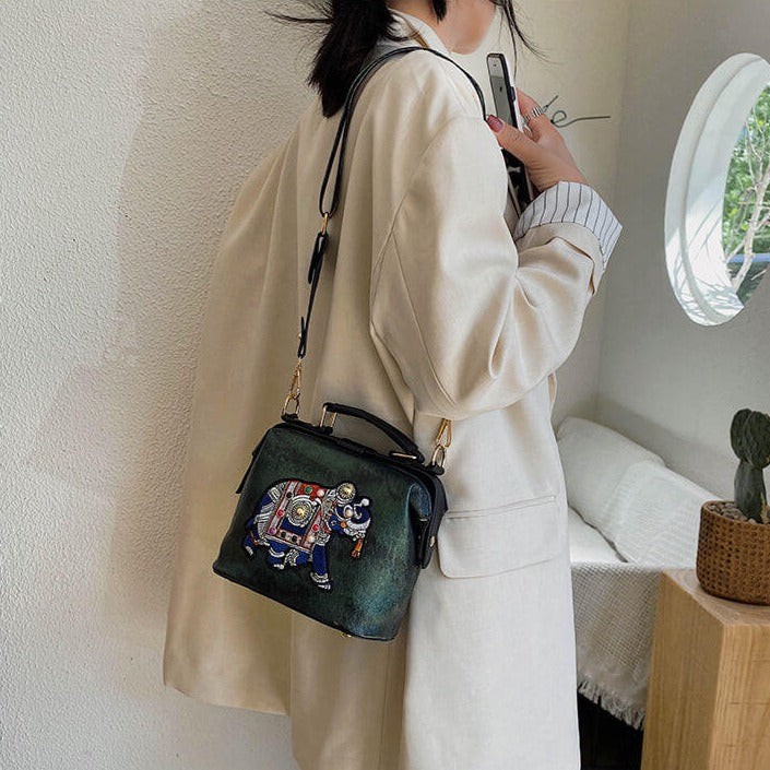 Embroidered Mandala Shoulder Bag – Lightweight Multi-Use Bohemian Design