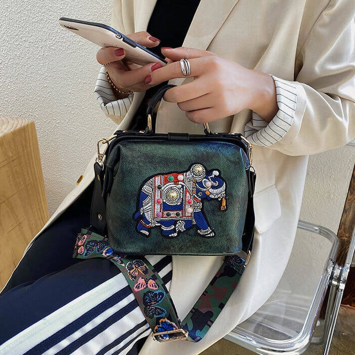 Embroidered Mandala Shoulder Bag – Lightweight Multi-Use Bohemian Design