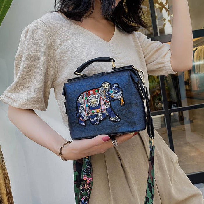 Embroidered Mandala Shoulder Bag – Lightweight Multi-Use Bohemian Design