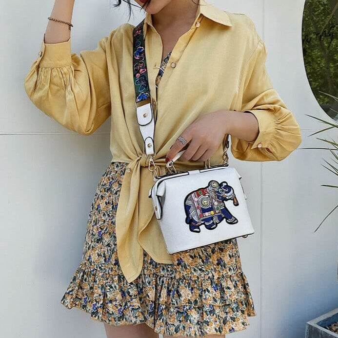 Embroidered Mandala Shoulder Bag – Lightweight Multi-Use Bohemian Design