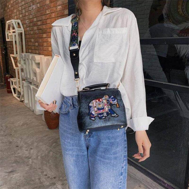 Embroidered Mandala Shoulder Bag – Lightweight Multi-Use Bohemian Design