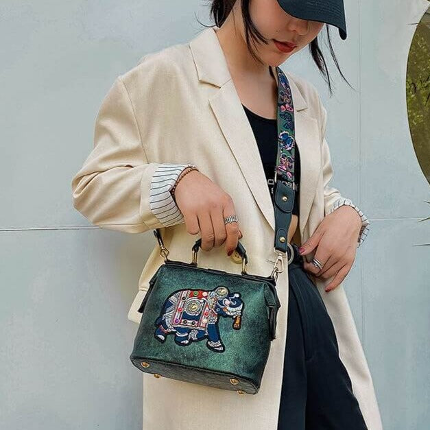 Embroidered Mandala Shoulder Bag – Lightweight Multi-Use Bohemian Design