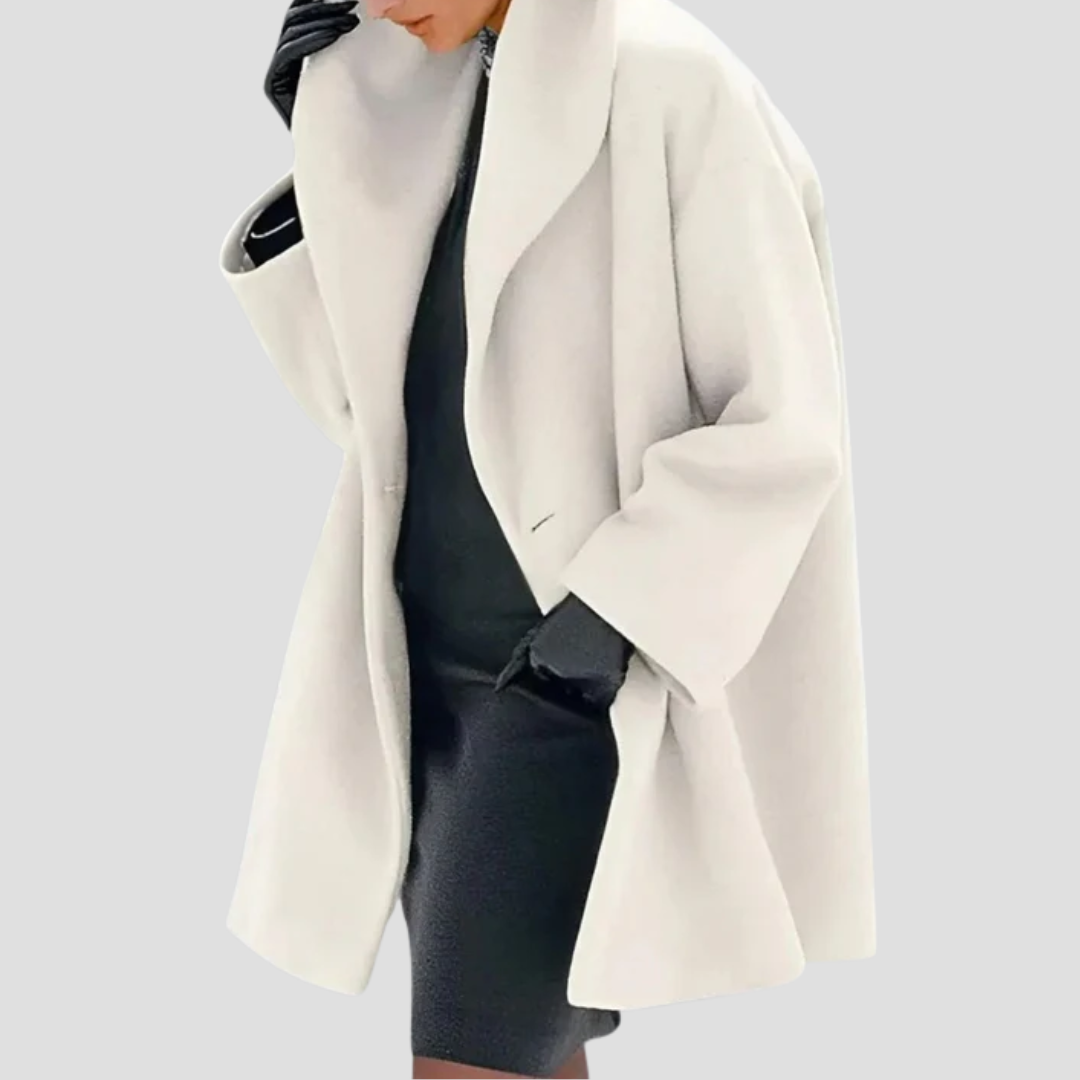 Women's wool coat with hood – Arvella