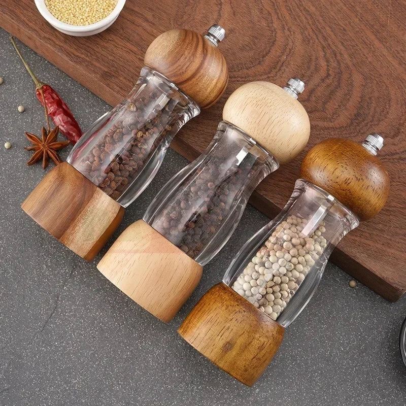 Manual Salt and Pepper Mill Set - SeasonSculpt-Nora Luxe