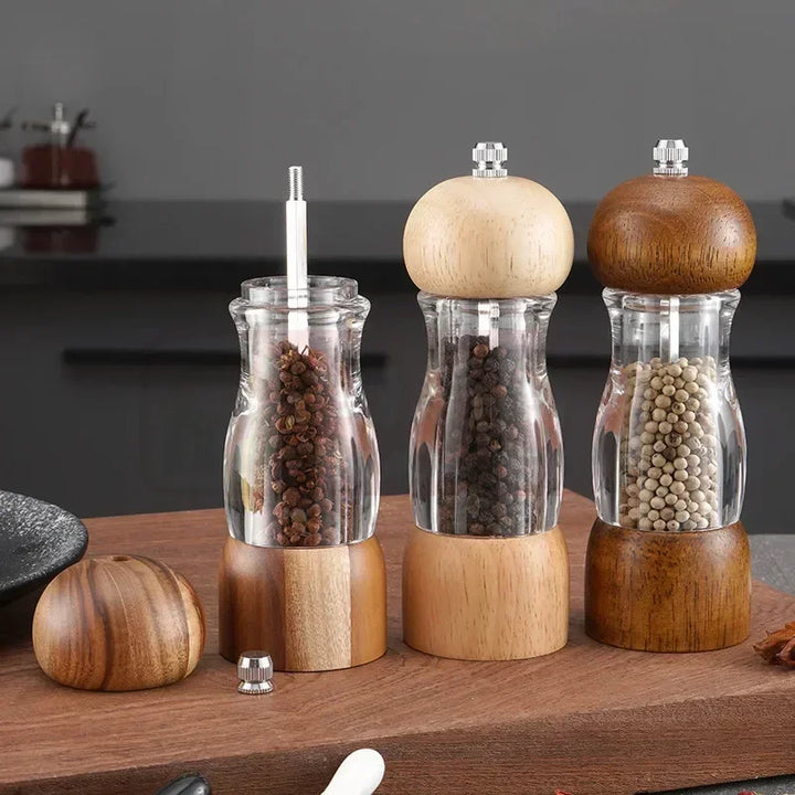 Manual Salt and Pepper Mill Set - SeasonSculpt-Nora Luxe