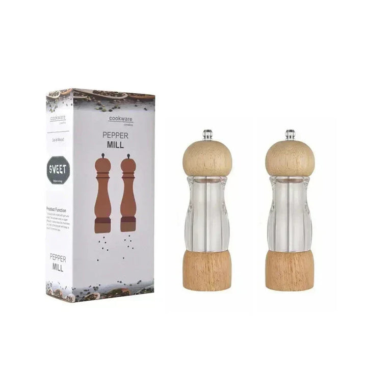 Manual Salt and Pepper Mill Set - SeasonSculpt-Nora Luxe