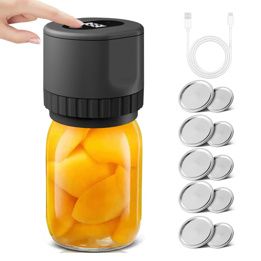 Mason Vacuum Sealer - AirLock-Black-Nora Luxe
