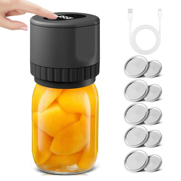 Mason Vacuum Sealer - AirLock-Black-Nora Luxe