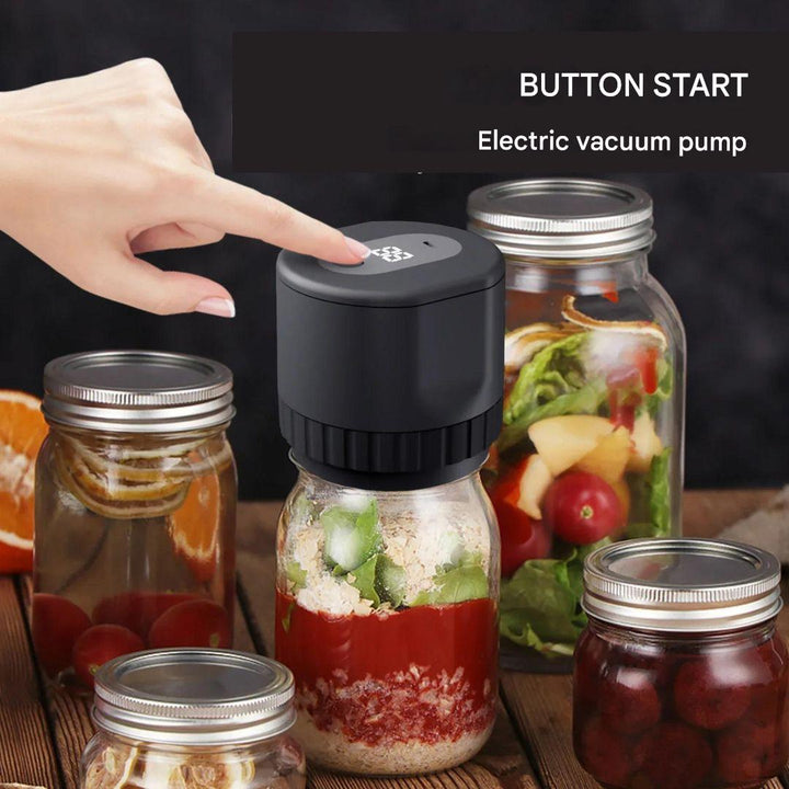 Mason Vacuum Sealer - AirLock-Black-Nora Luxe
