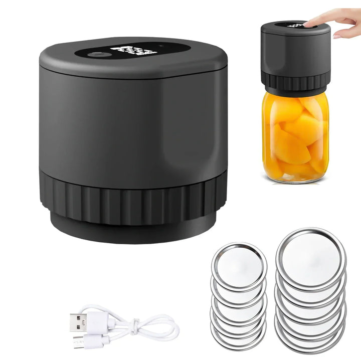 Mason Vacuum Sealer - AirLock-Black-Nora Luxe