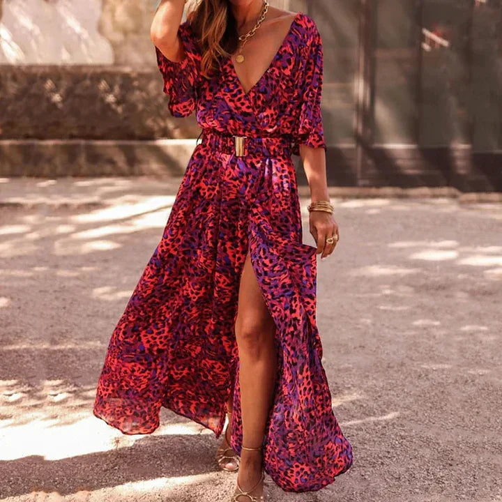 Maxi Wrap Dress - Sophia-S-purple-Nora Luxe